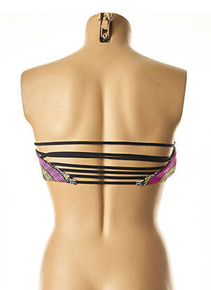 Sutien de costum de baie elasticitate sutien cu susținere înaltă și burete detașabil roz RIP CURL femeie