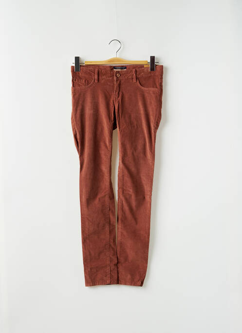 Pantalon slim maro SCOTCH SHRUNK fată