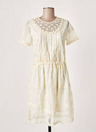 Rochie scurtă mâneci scurte mâneci scurte bej MOLLY BRACKEN femeie