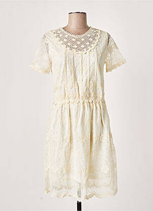 Rochie scurtă bej MOLLY BRACKEN femeie