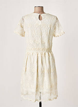 Rochie scurtă mâneci scurte mâneci scurte bej MOLLY BRACKEN femeie