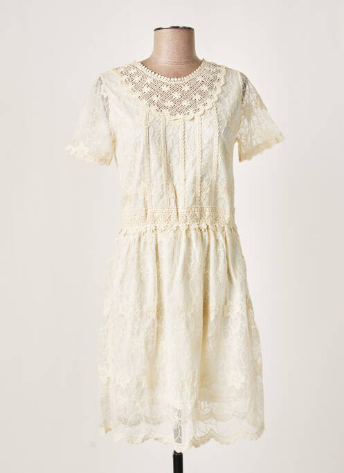 Rochie scurtă bej MOLLY BRACKEN femeie