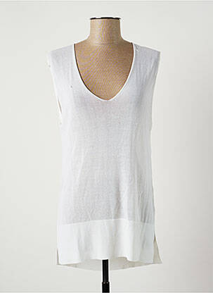 Pulover tunică alb AMERICAN VINTAGE femeie