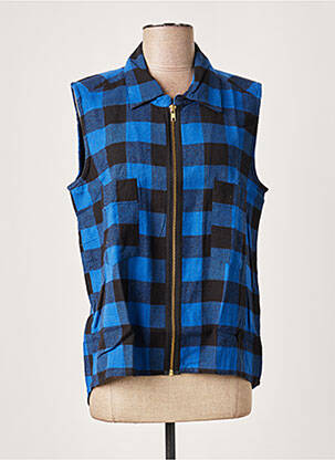 Jachete casual guler de bluză albastru LEON & HARPER femeie