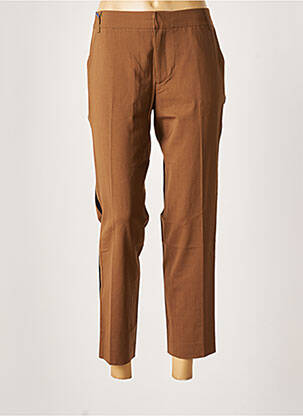 Pantalon 7/8 croială chino mărime normală maro LEON & HARPER femeie