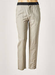 Pantalon 7/8 talie elastică mărime normală gri LEON & HARPER femeie