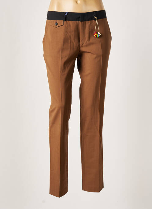 Pantalon chino maro LEON & HARPER femeie