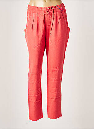 Pantalon drept portocaliu LEON & HARPER femeie