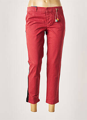 Pantalon 7/8 elasticitate talie joasă roșu LEON & HARPER femeie
