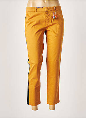 Pantalon 7/8 elasticitate talie joasă galben LEON & HARPER femeie