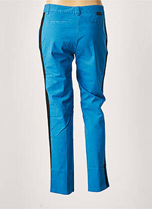Pantalon chino broderie galoni laterali mărime normală albastru LEON & HARPER femeie