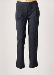 Pantalon chino broderie galoni laterali mărime normală albastru LEON & HARPER femme