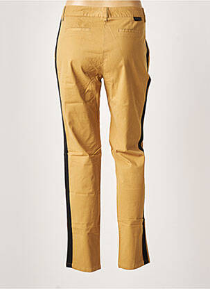 Pantalon chino broderie galoni laterali mărime normală bej LEON & HARPER femeie