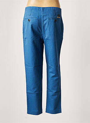Pantalon drept talie cu cleme talie înaltă albastru LEON & HARPER femeie