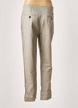 Pantalon drept talie cu cleme talie înaltă gri LEON & HARPER femeie