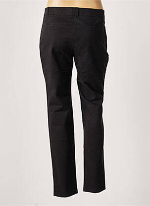 Pantalon chino țesătură poplin mărime normală negru LEON & HARPER femeie