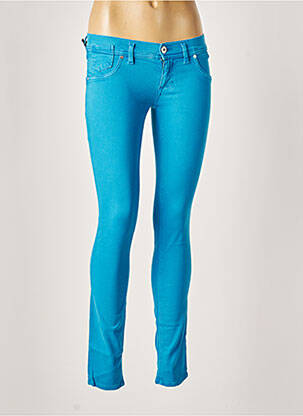Pantalon slim talie joasă talie joasă albastru FREESOUL femeie