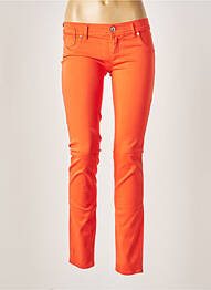 Pantalon slim talie joasă talie joasă portocaliu FREESOUL femeie
