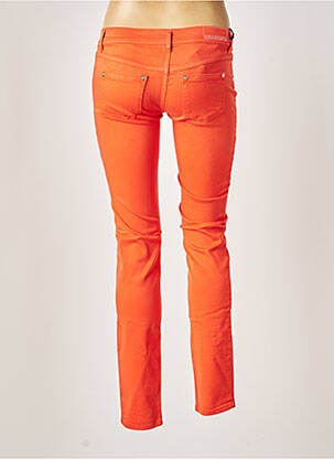 Pantalon slim talie joasă talie joasă portocalie FREESOUL femeie