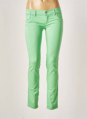 Pantalon slim talie joasă talie joasă verde FREESOUL femeie