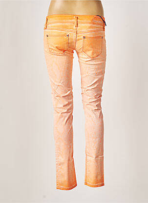 Pantalon slim talie joasă talie joasă portocalie FREESOUL femeie