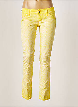 Pantalon slim galben FREESOUL femeie