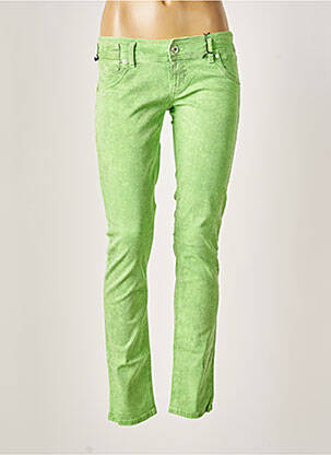 Pantalon slim talie joasă talie joasă verde FREESOUL femeie
