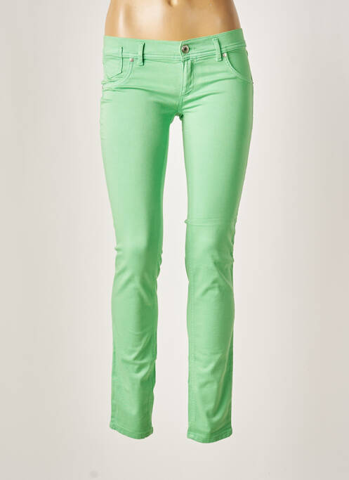Pantalon slim verde FREESOUL femeie