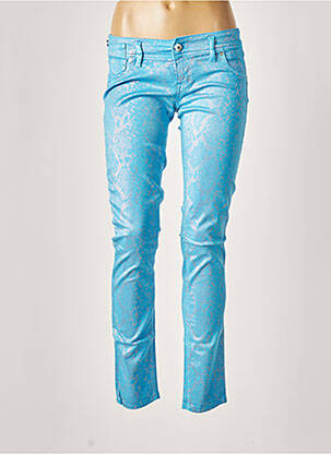 Pantalon slim talie joasă talie joasă albastru FREESOUL femeie