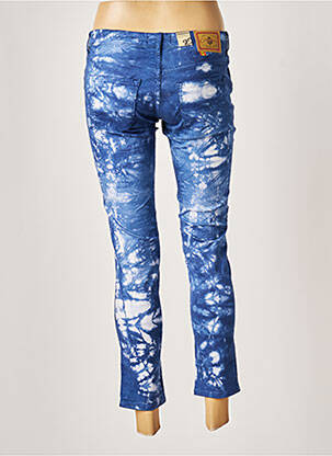 Pantalon 7/8 elasticitate talie joasă albastru CIMARRON femeie