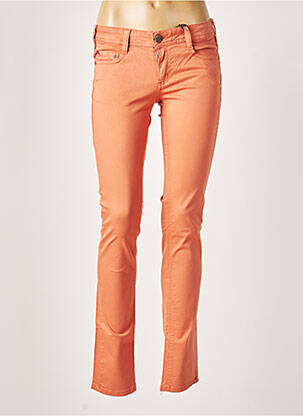 Pantalon slim talie joasă talie joasă portocalie CIMARRON femeie
