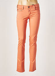 Pantalon slim talie joasă talie joasă portocaliu CIMARRON femeie