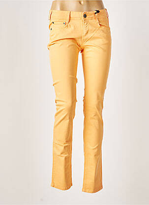 Pantalon slim talie joasă talie joasă portocalie CIMARRON femeie