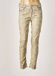 Pantalon 7/8 elasticitate talie joasă verde REIKO femme