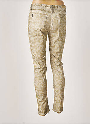 Pantalon 7/8 elasticitate talie joasă verde REIKO femeie
