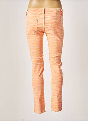 Pantalon slim talie joasă talie joasă portocalie REIKO femeie