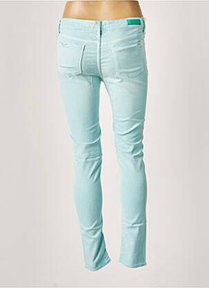 Pantalon 7/8 elasticitate talie joasă albastru REIKO femeie