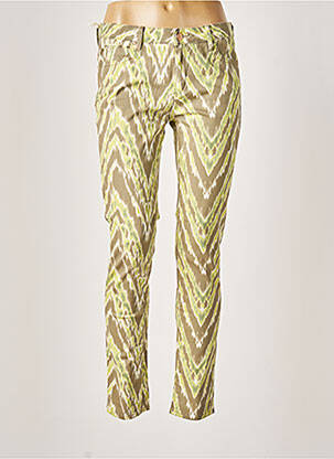 Pantalon slim talie joasă talie joasă verde REIKO femeie