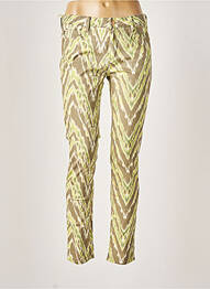 Pantalon slim talie joasă talie joasă verde REIKO femeie