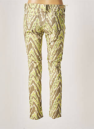 Pantalon slim talie joasă talie joasă verde REIKO femeie
