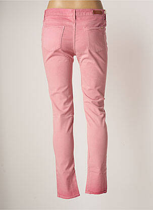 Pantalon slim talie joasă talie joasă roz REIKO femeie