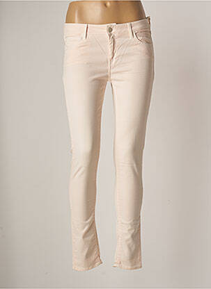 Pantalon slim talie joasă talie joasă roz REIKO femeie