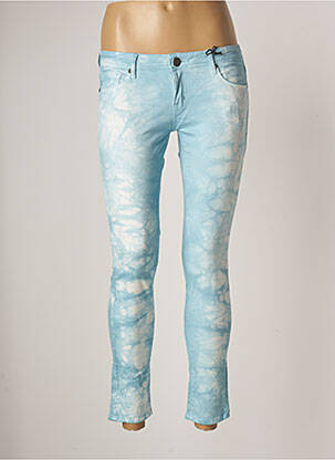 Pantalon 7/8 elasticitate talie joasă albastru CIMARRON femeie