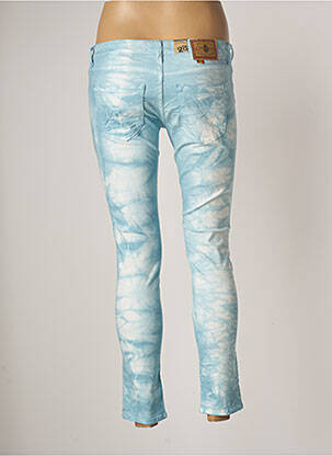 Pantalon 7/8 elasticitate talie joasă albastru CIMARRON femeie