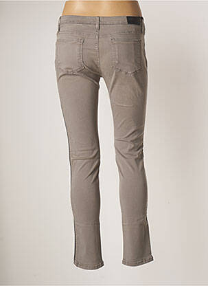 Pantalon slim talie joasă talie joasă gri REIKO femeie