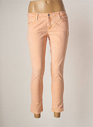 Pantalon 7/8 elasticitate talie joasă portocalie REIKO femeie