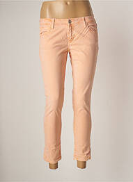Pantalon 7/8 elasticitate talie joasă portocaliu REIKO femeie