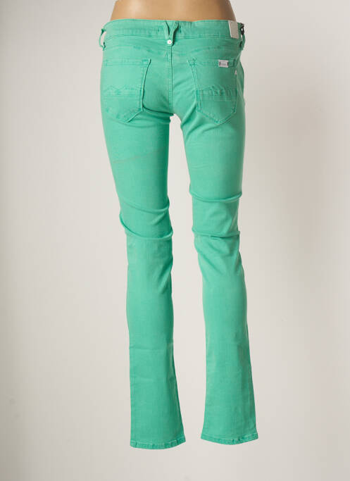 Blugi cu croială slim verde REPLAY femeie