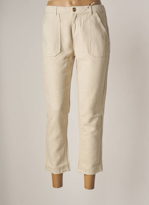 Pantalon trei sferturi bej LAB DIP PARIS femeie