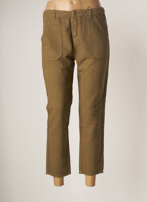 Pantalon trei sferturi croială dreaptă mărime normală verde LAB DIP PARIS femme